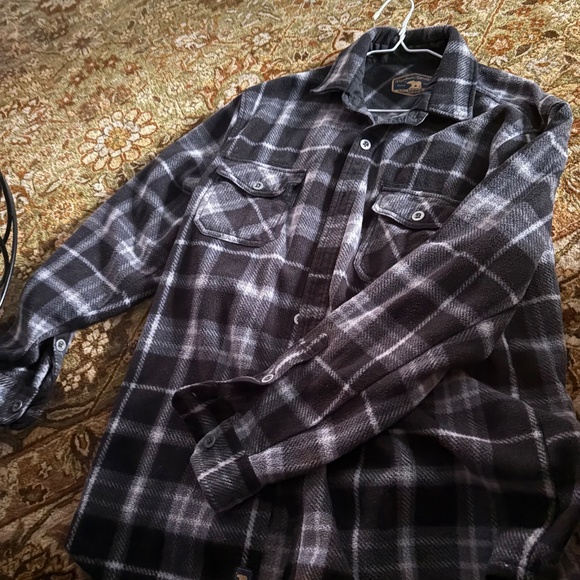 Freedom Foundry Black\Grey Plush Fleece shirt, size L, but more like M - Picture 1 of 2